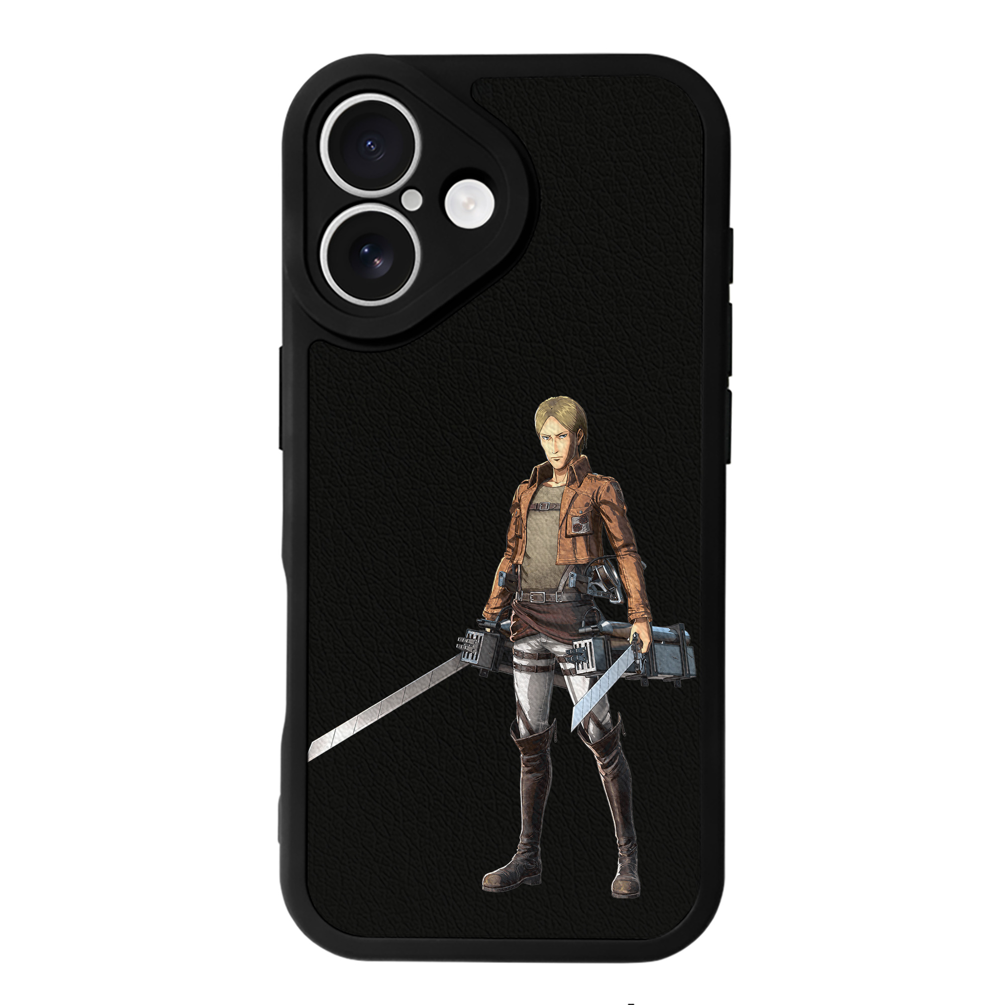 （画像用） 進撃の巨人 Attack on Titan 【iPhone 16シリーズ対応】シリコンスマホケース（レザー調） 材質：シリコン